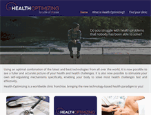 Tablet Screenshot of healthoptimizing.com